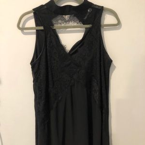 Black lace dress